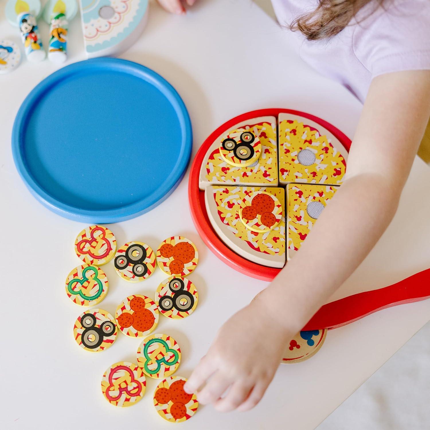 Conjunto de Pizza y Pastel de Madera Melissa & Doug 32 Piezas