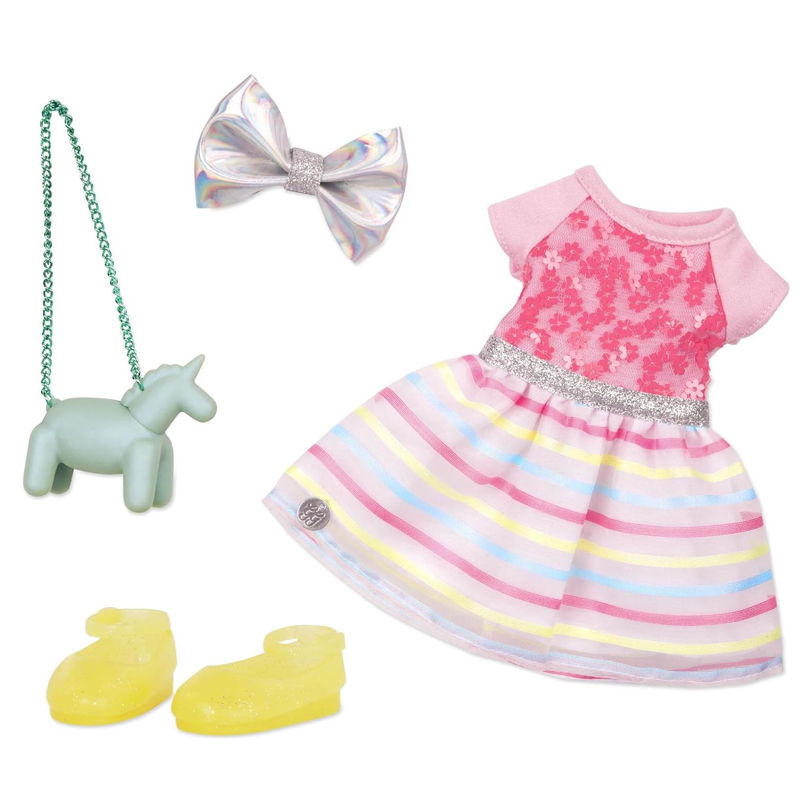 Conjunto Flores Brillantes Battat para Muñecas 14" Rosa