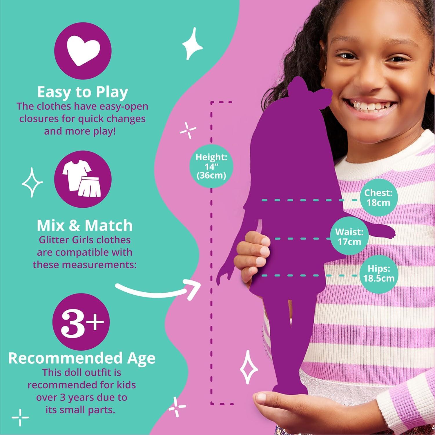 Conjunto Flores Brillantes Battat para Muñecas 14" Rosa