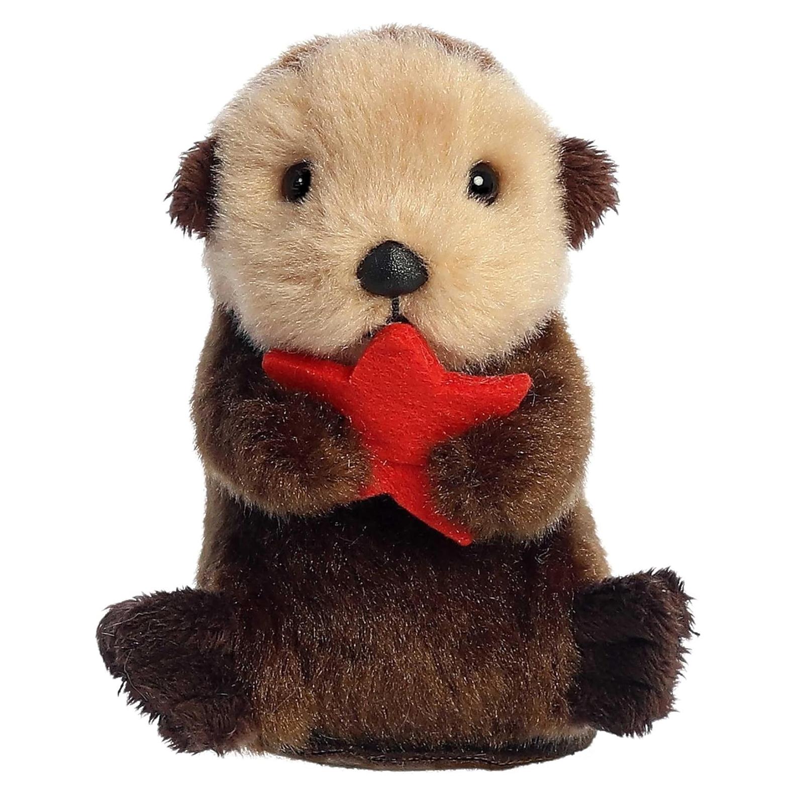 Peluche Shoulderkins Aurora Spiffy Otter 11.4 cm Marrón