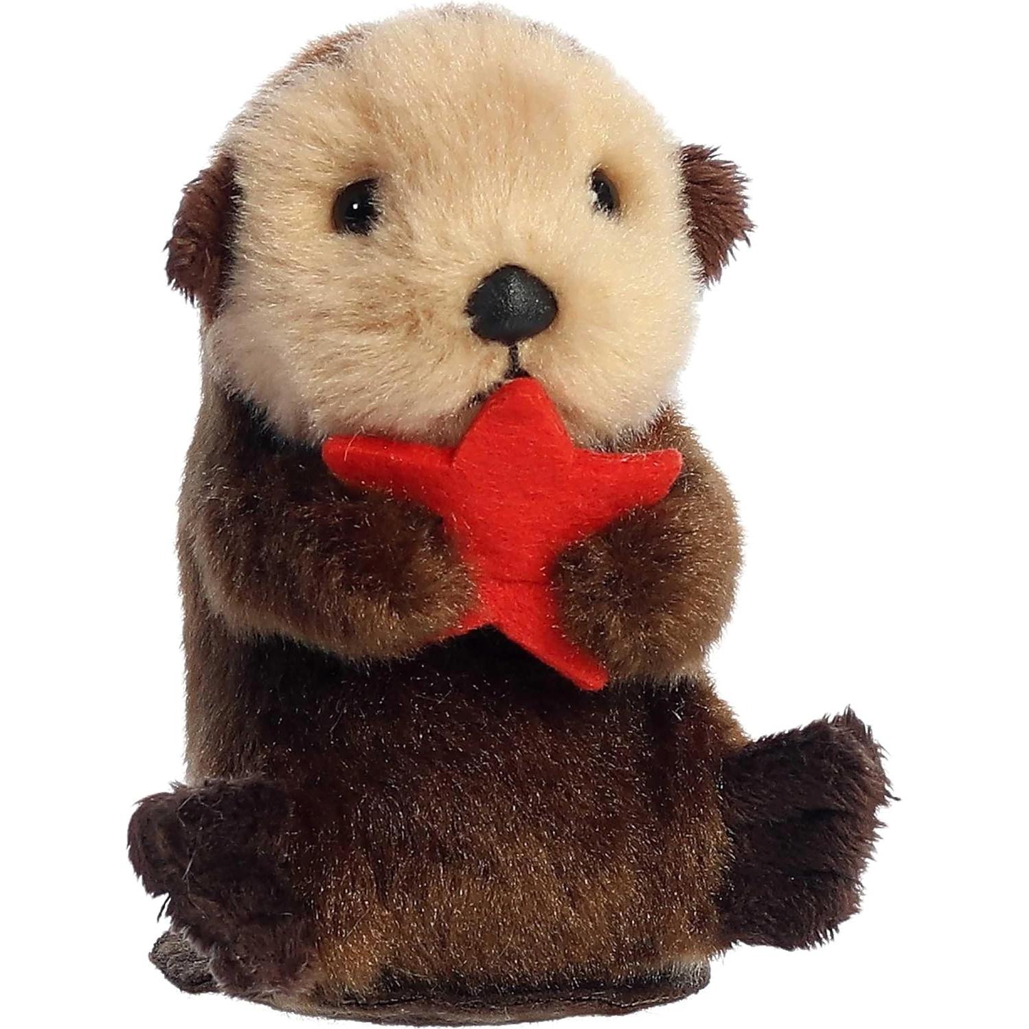 Peluche Shoulderkins Aurora Spiffy Otter 11.4 cm Marrón
