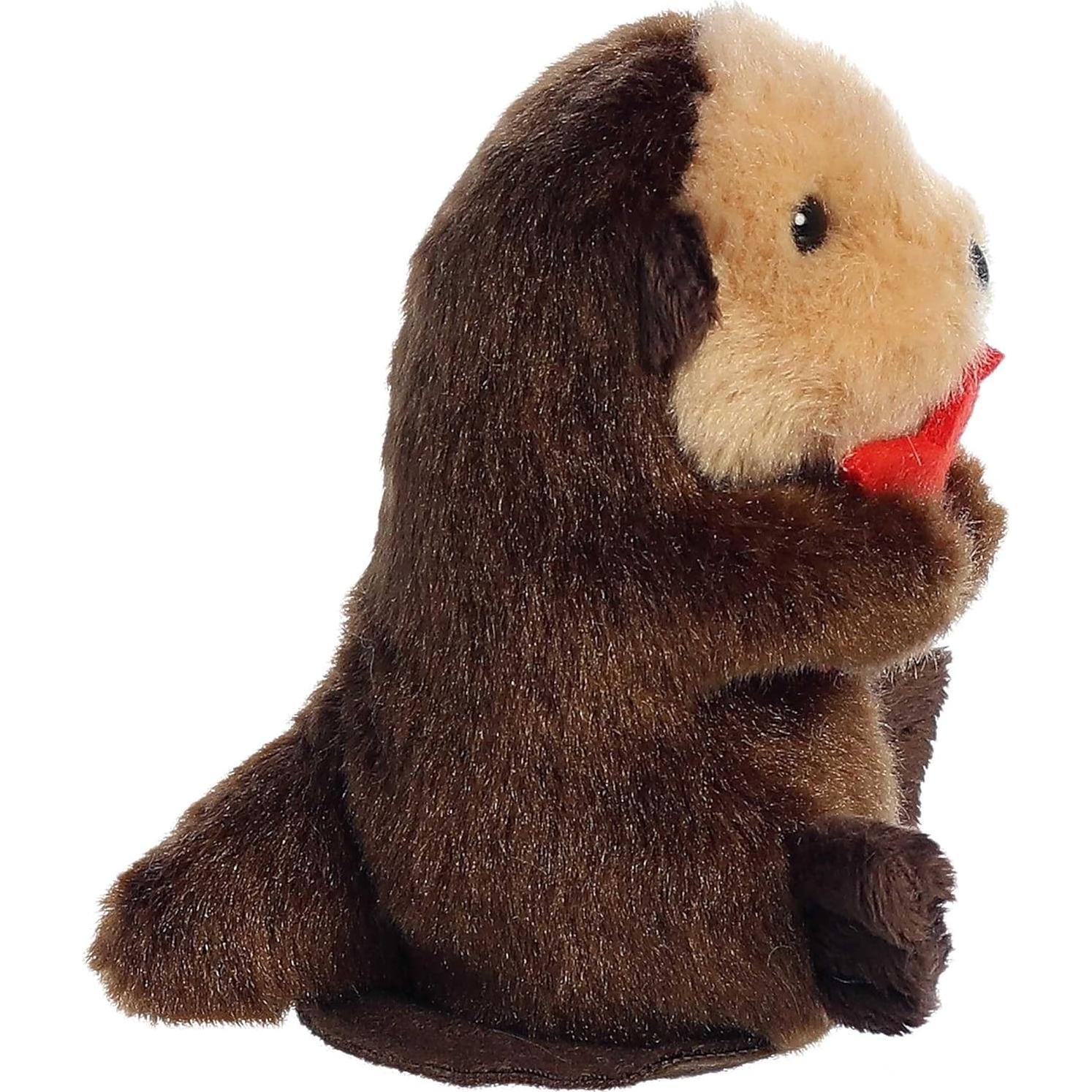 Peluche Shoulderkins Aurora Spiffy Otter 11.4 cm Marrón