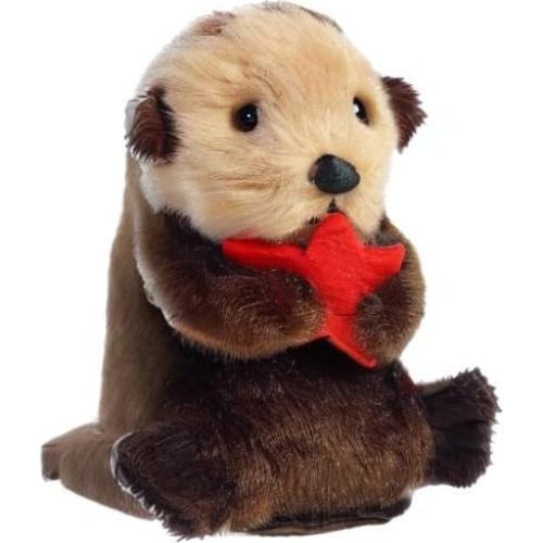 Peluche Shoulderkins Aurora Spiffy Otter 11.4 cm Marrón