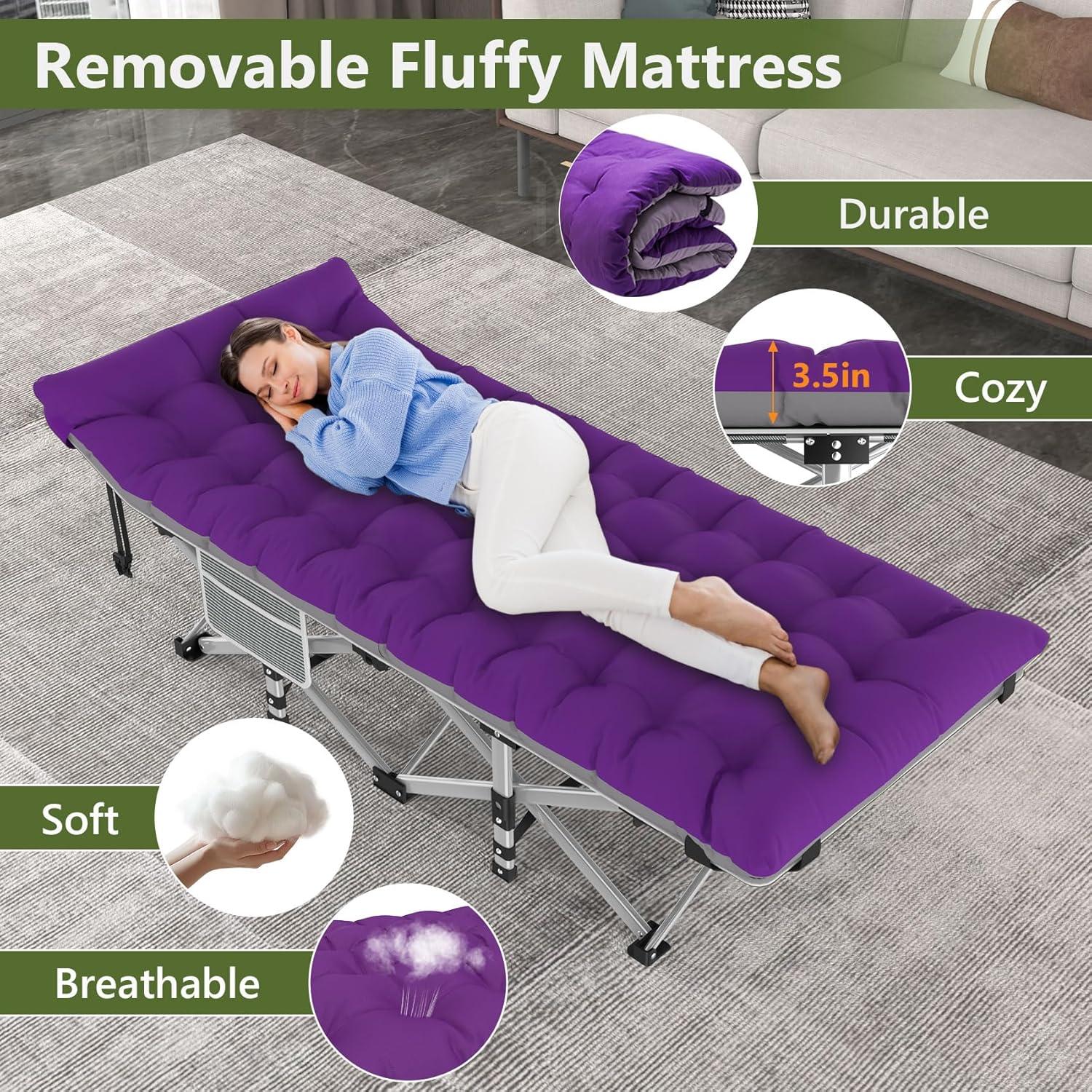 Cama de Camping Plegable Slendor XL con Colchón 226.8kg