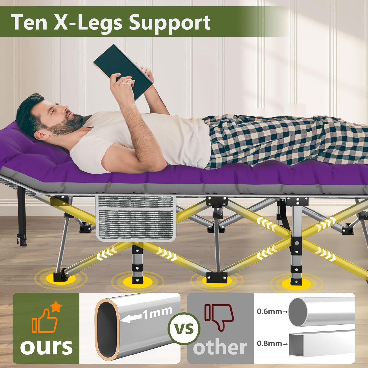 Cama de Camping Plegable Slendor XL con Colchón 226.8kg