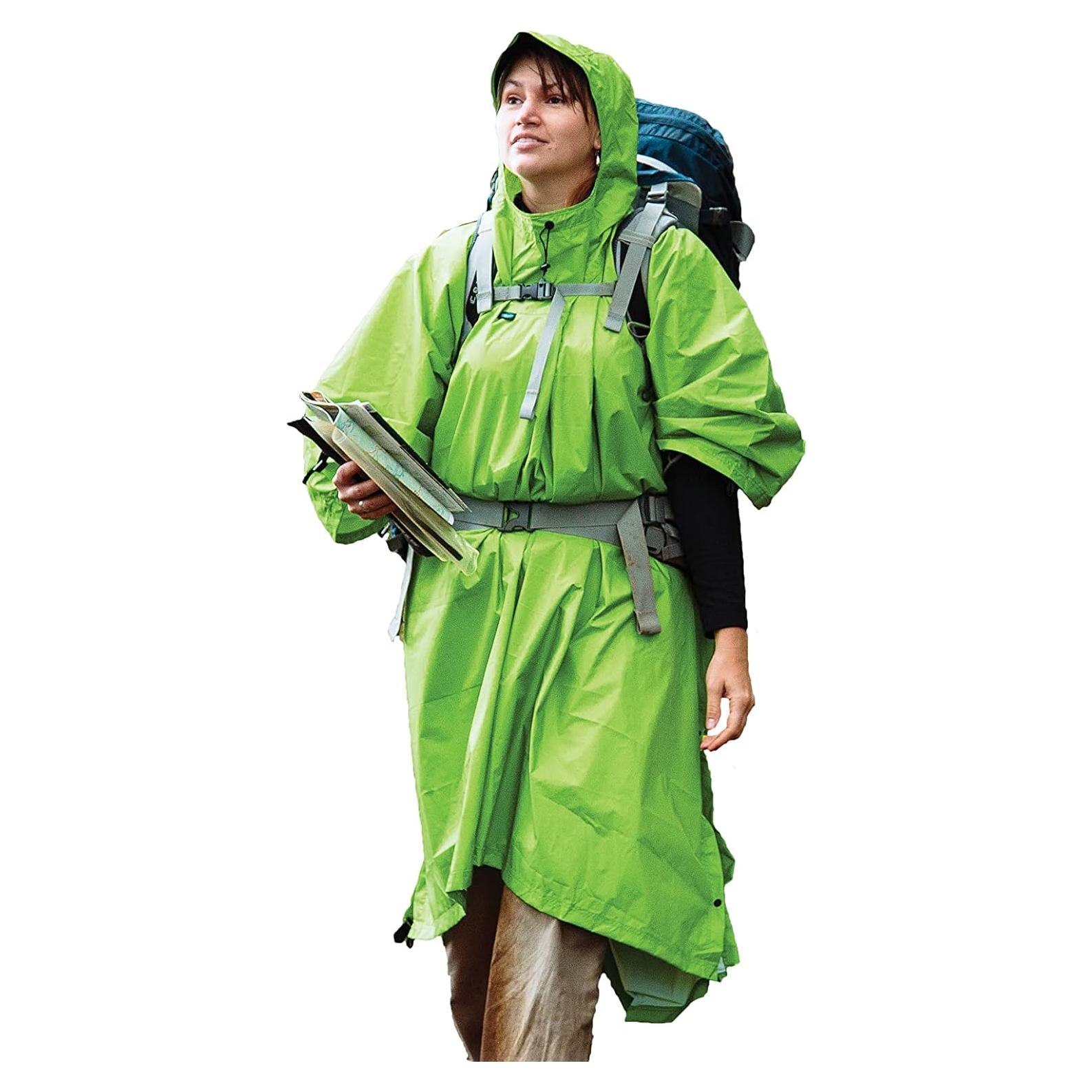 Poncho Impermeable Sea to Summit 4-en-1 Nylon Verde Manzana