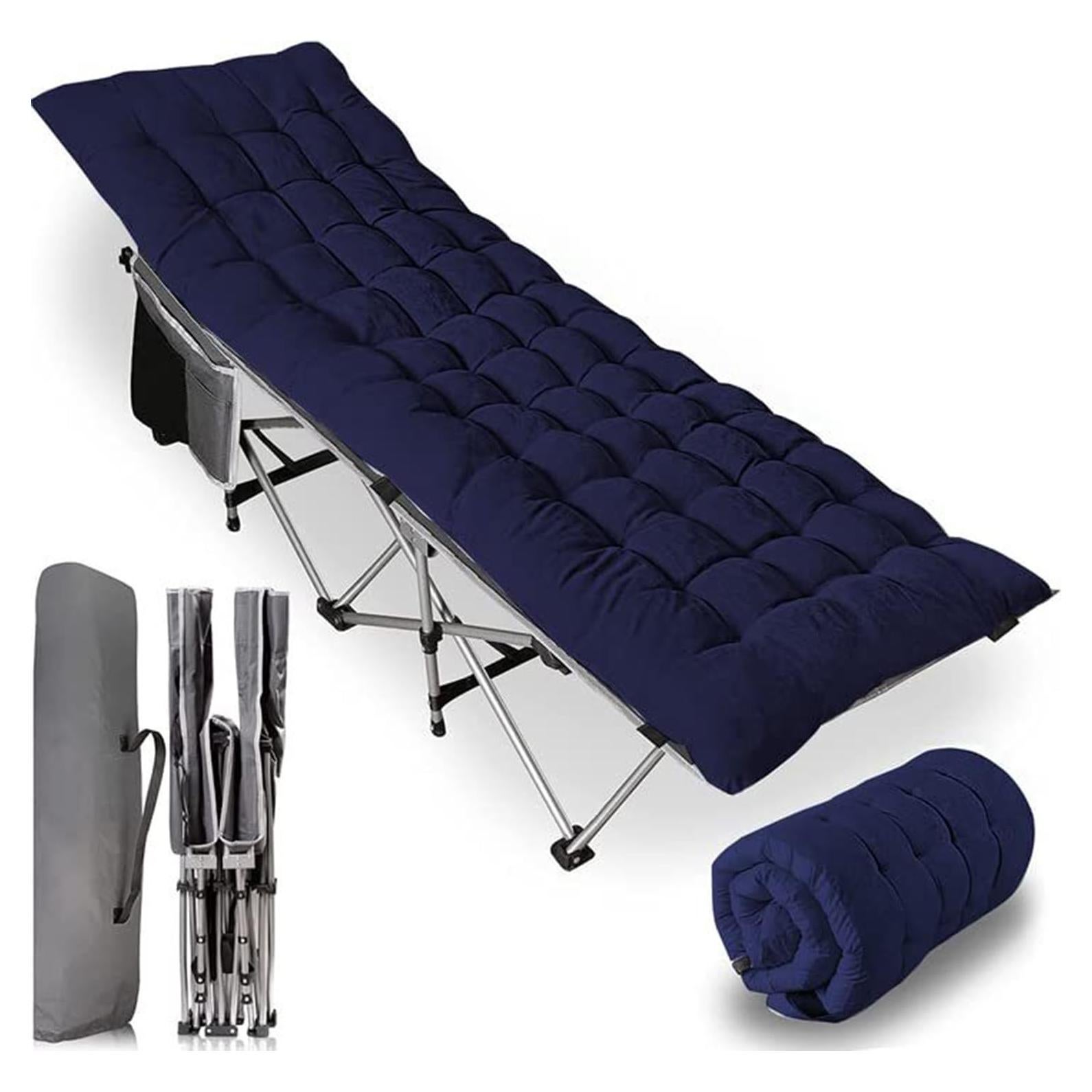 Cuna de Camping Plegable ZONETECH con Almohadilla 185x68cm