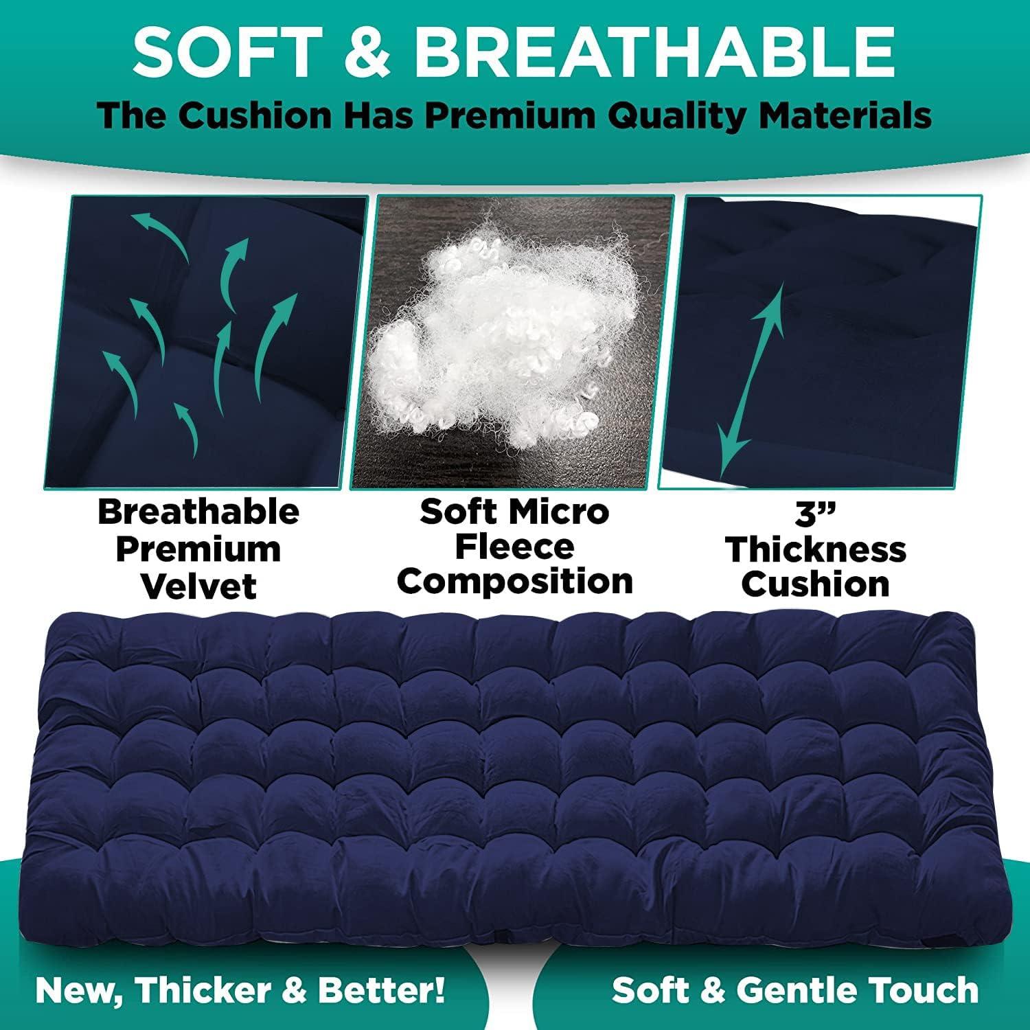 Cuna de Camping Plegable ZONETECH con Almohadilla 185x68cm