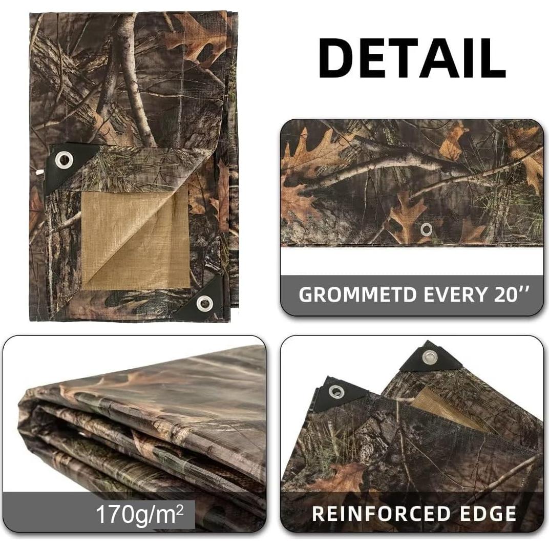 Lona Impermeable LOOGU Camo de Árbol 3.05x4.88m 10mil