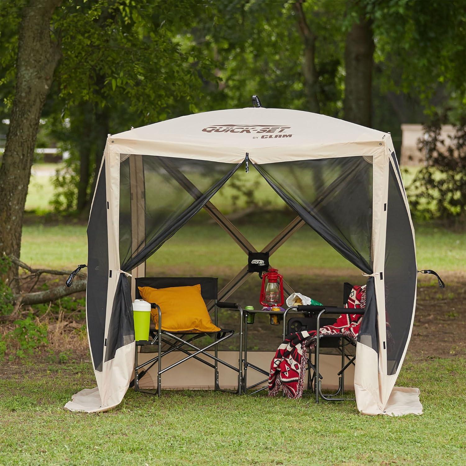 Tienda Pop-Up CLAM Traveler 1.83x1.83m Beige - Gazebo Camping