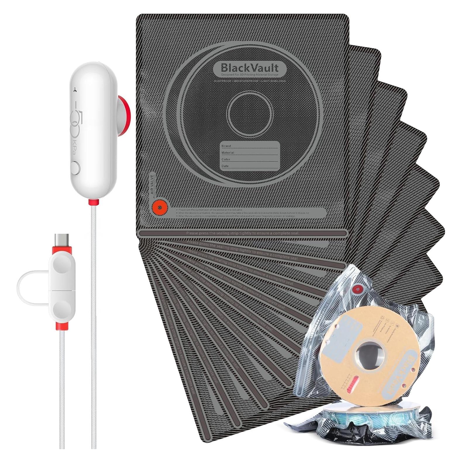 Bolsas de Vacío Vacbird 10 Unidades con Bomba USB 32x34cm