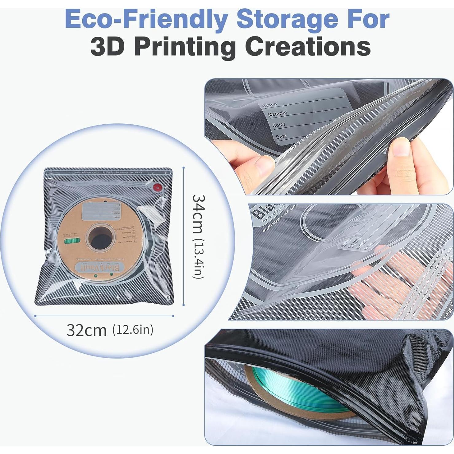 Bolsas de Vacío Vacbird 10 Unidades con Bomba USB 32x34cm