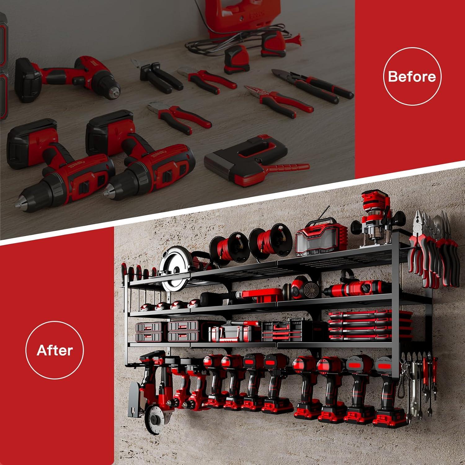 Estante Organizador de Herramientas NattyDot 123 cm Montado en Pared