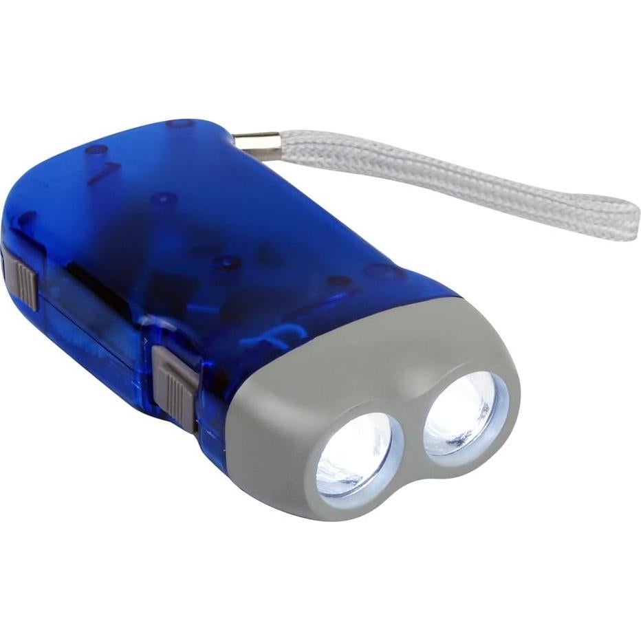 Linterna de Manivela Evelots - Paquete de 4 - LED Doble - Camping y Emergencias