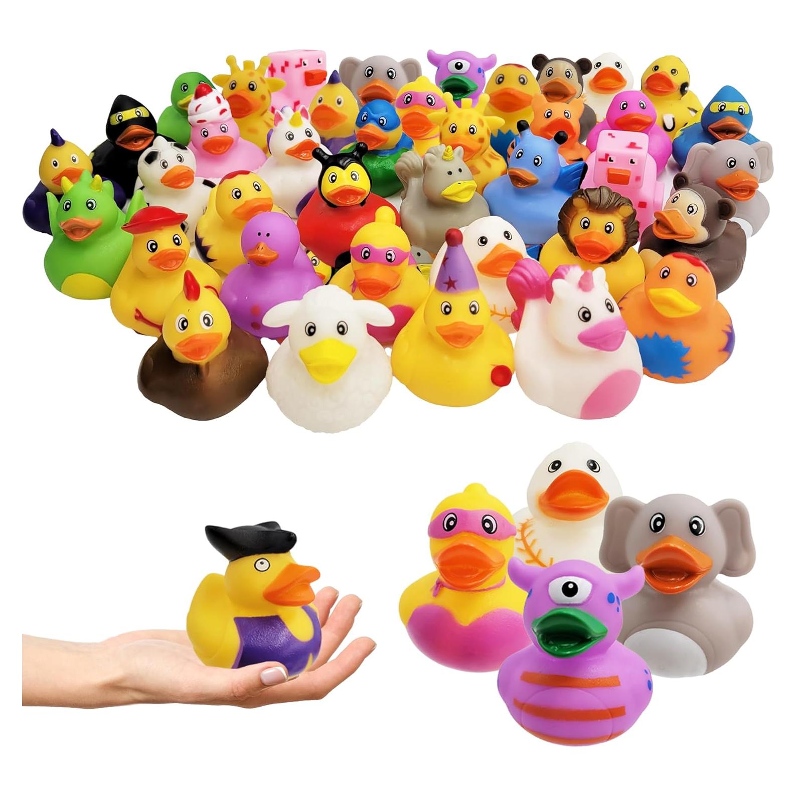 Patitos de Goma Multicolor The Dreidel Company - Paquete de 10