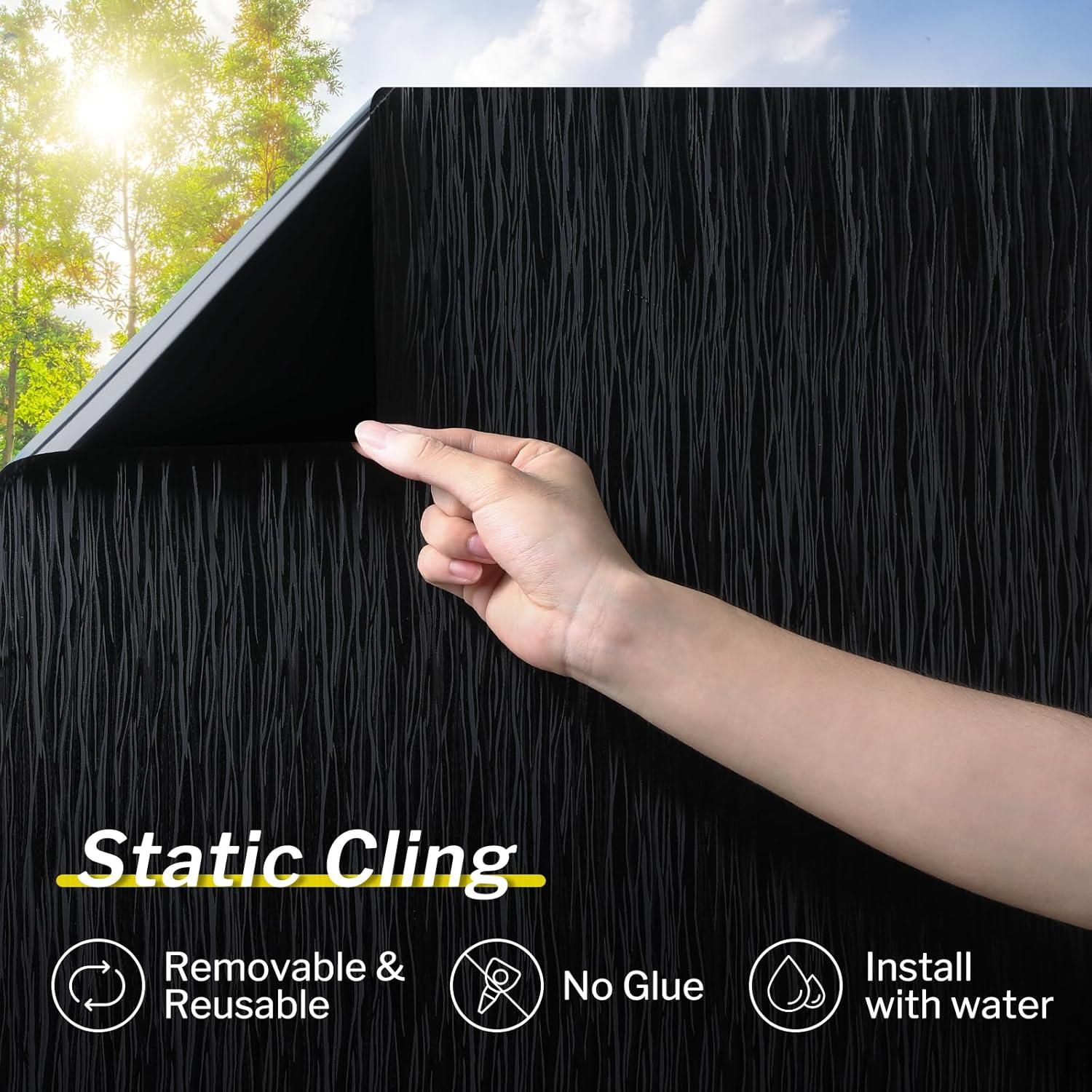 Película de Ventana Blackout rabbitgoo 30x200cm Protección UV