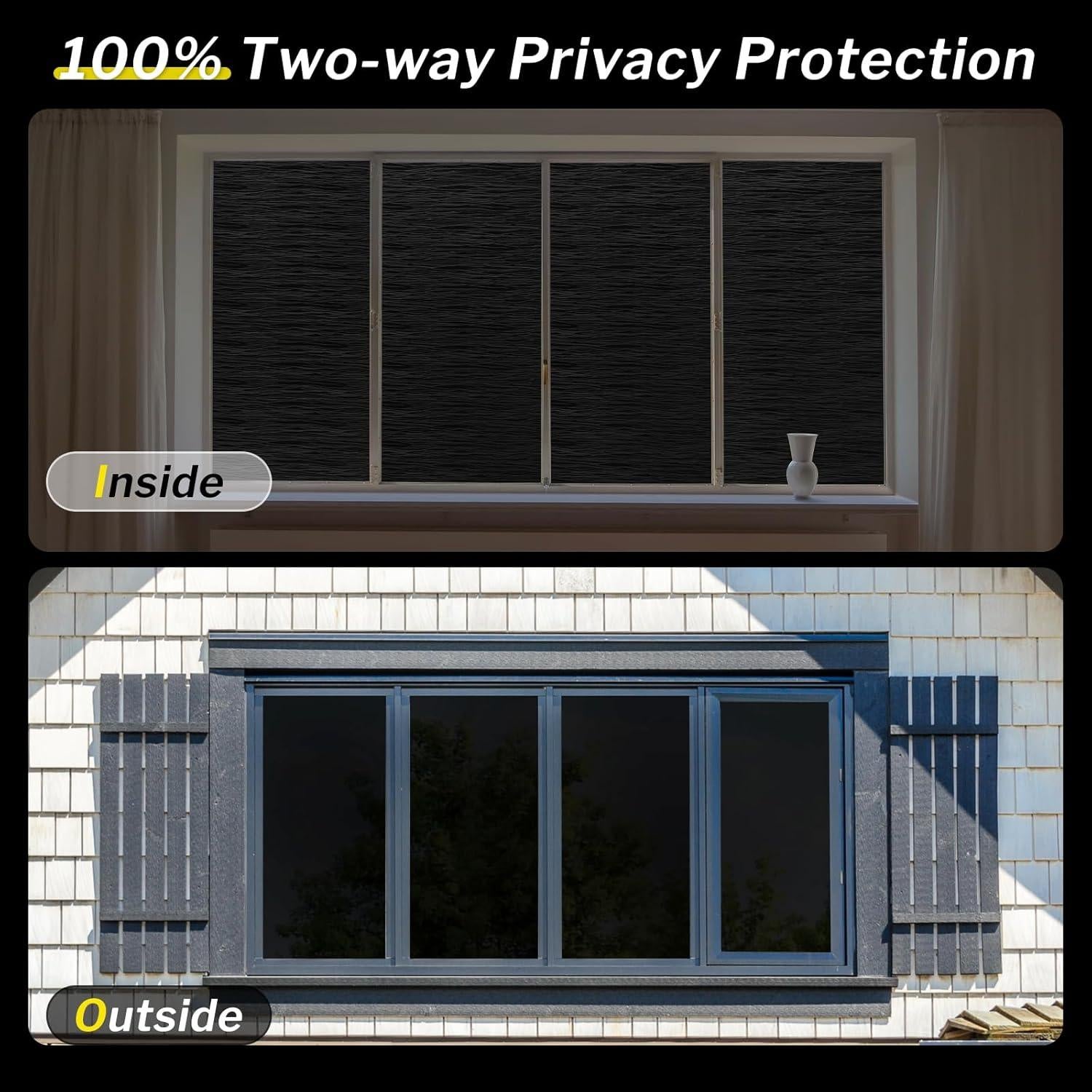 Película de Ventana Blackout rabbitgoo 30x200cm Protección UV