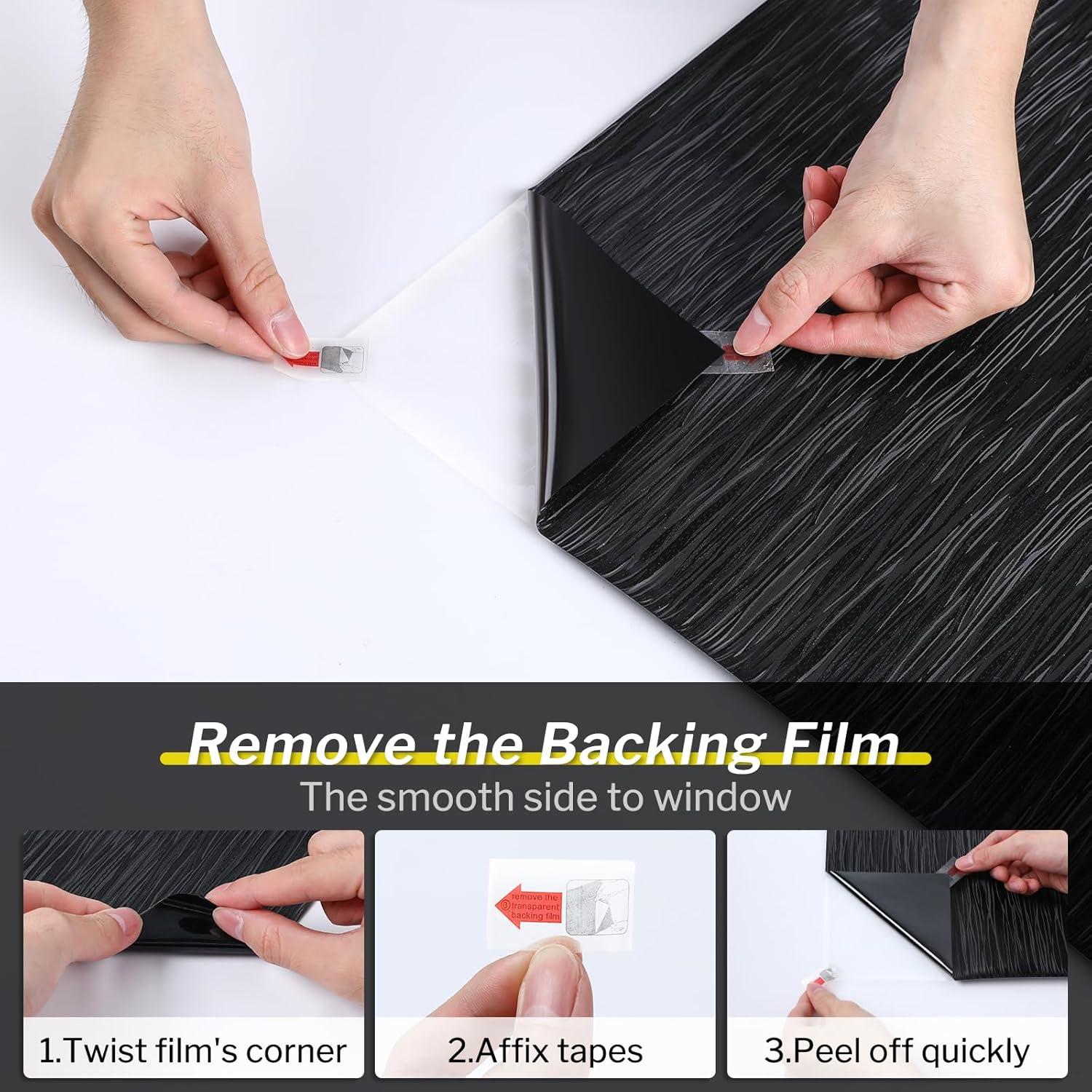 Película de Ventana Blackout rabbitgoo 30x200cm Protección UV