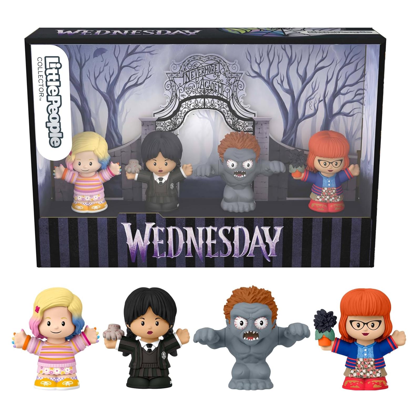 Conjunto de Figuras Little People Collector Wednesday Addams