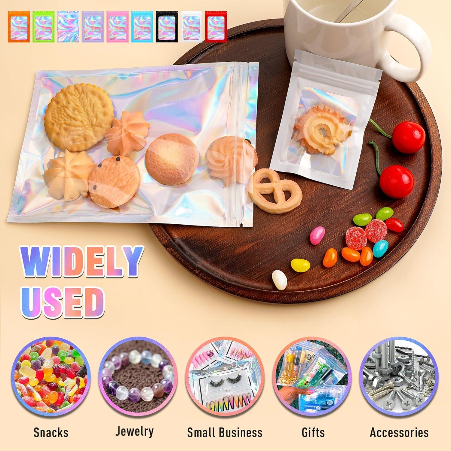 Bolsas Mylar 100 PCS FITIMOR a Prueba de Olores 6.1x9.9 cm