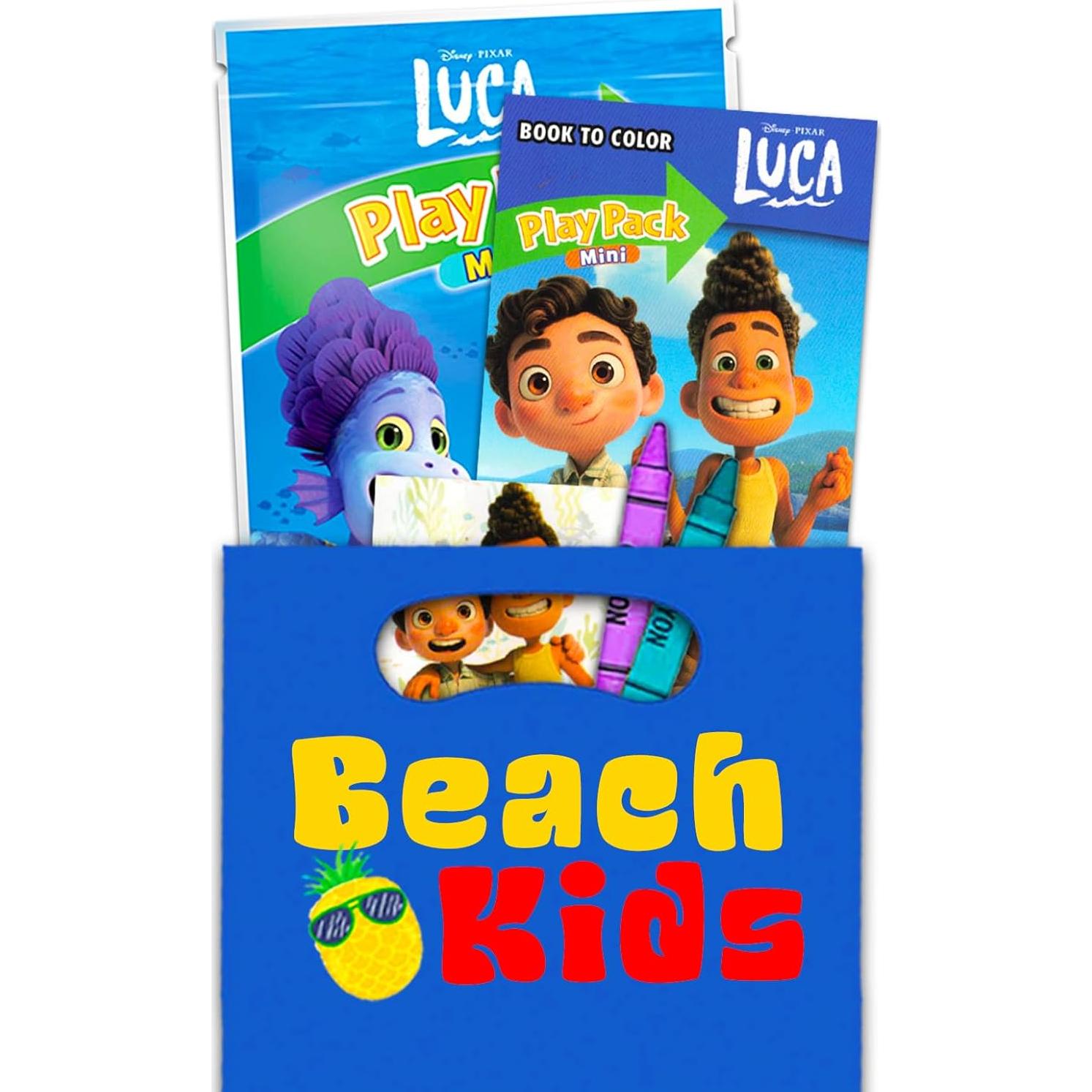 Conjunto de Fiesta Mini Luca Disney - 24 Paquetes con Stickers y Colorear