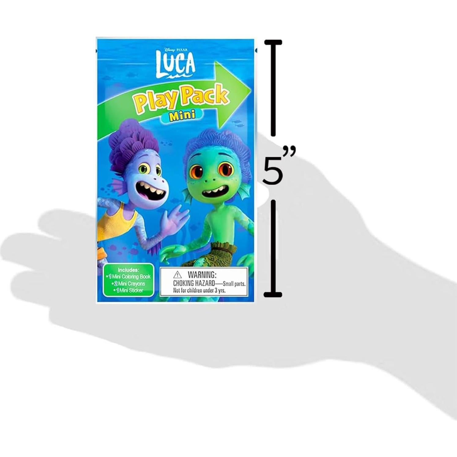 Conjunto de Fiesta Mini Luca Disney - 24 Paquetes con Stickers y Colorear