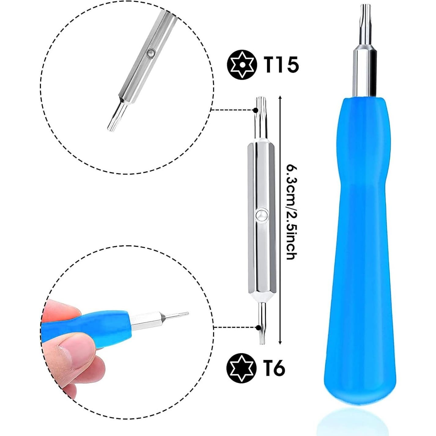Juego de Puntas y Tornillos para Timbre de Video Ring - Azul