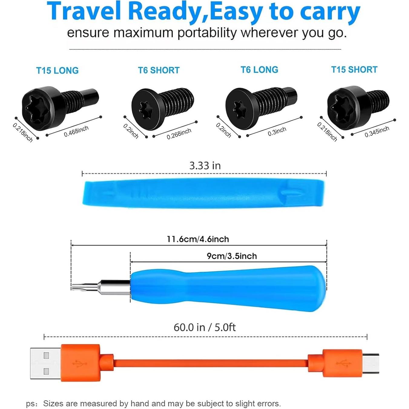 Juego de Puntas y Tornillos para Timbre de Video Ring - Azul