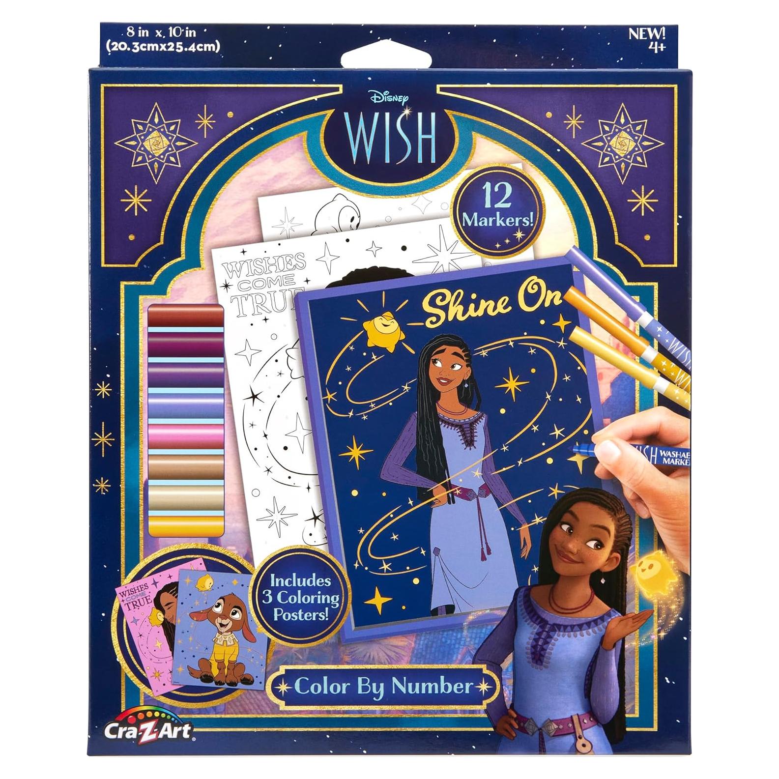 Set de Colorea por Números Disney WISH! con 12 Marcadores