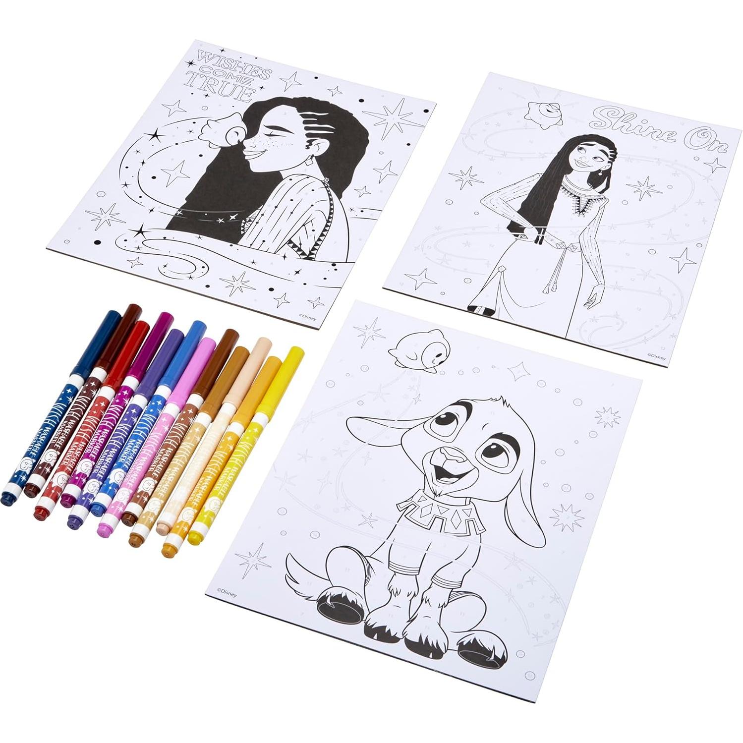 Set de Colorea por Números Disney WISH! con 12 Marcadores