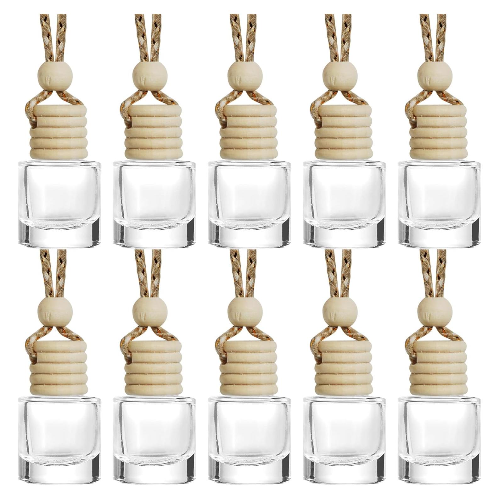 Ambientador de Aire Colgante ESEWALAS 10Pcs Vidrio 8ml