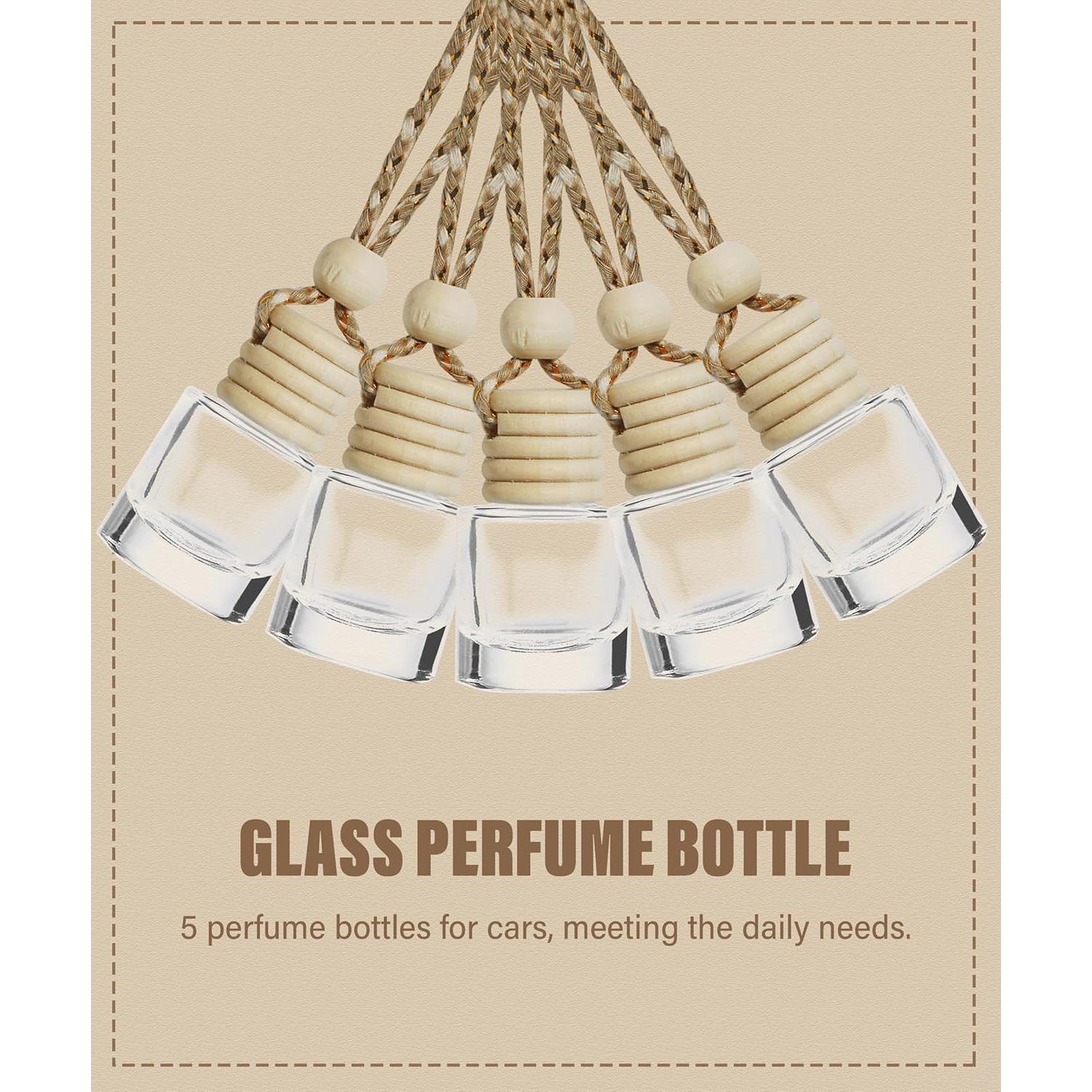 Ambientador de Aire Colgante ESEWALAS 10Pcs Vidrio 8ml