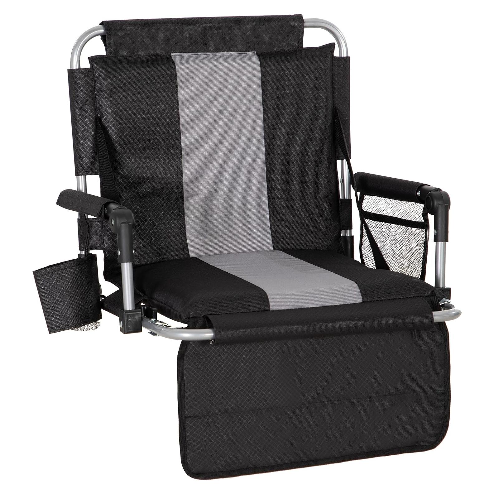 Silla Plegable de Estadio Let's Camp con Porta Vasos y Cojín