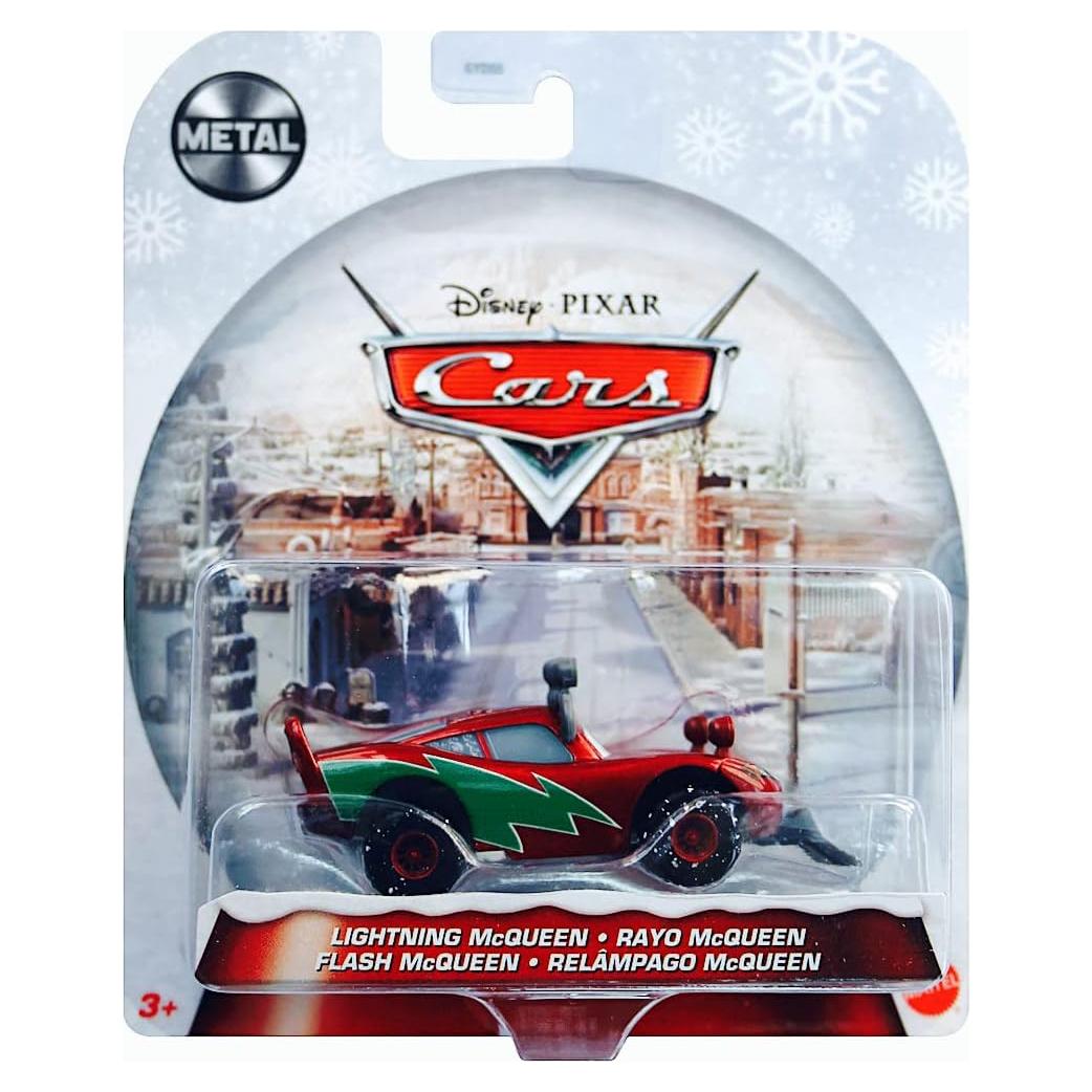 Vehículo Rayo McQueen Disney Pixar Cars 1:55 Edición Navideña 2021