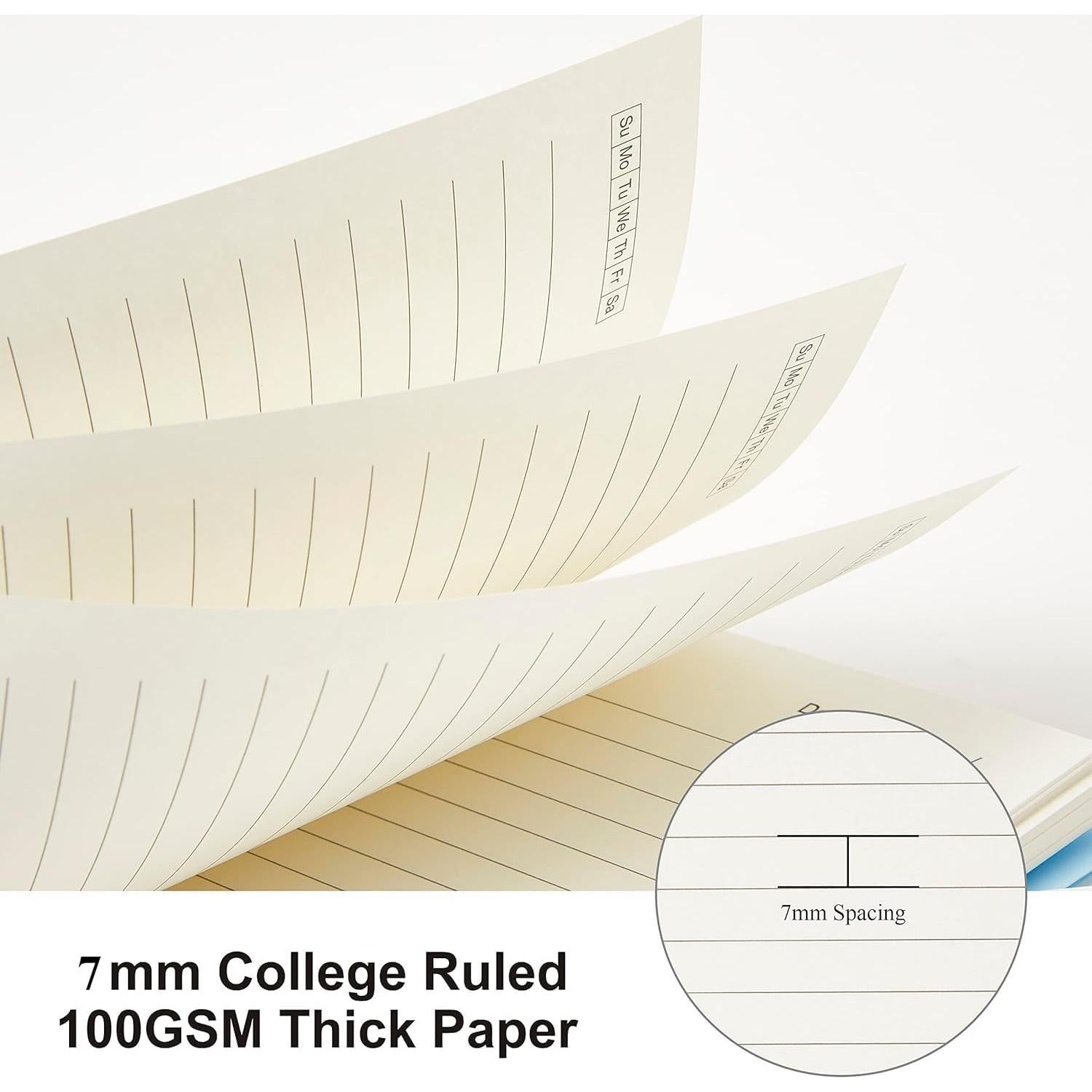 Paquete de 3 Cuadernos Espirales MSTONAL 10.9x14.5cm Rayados