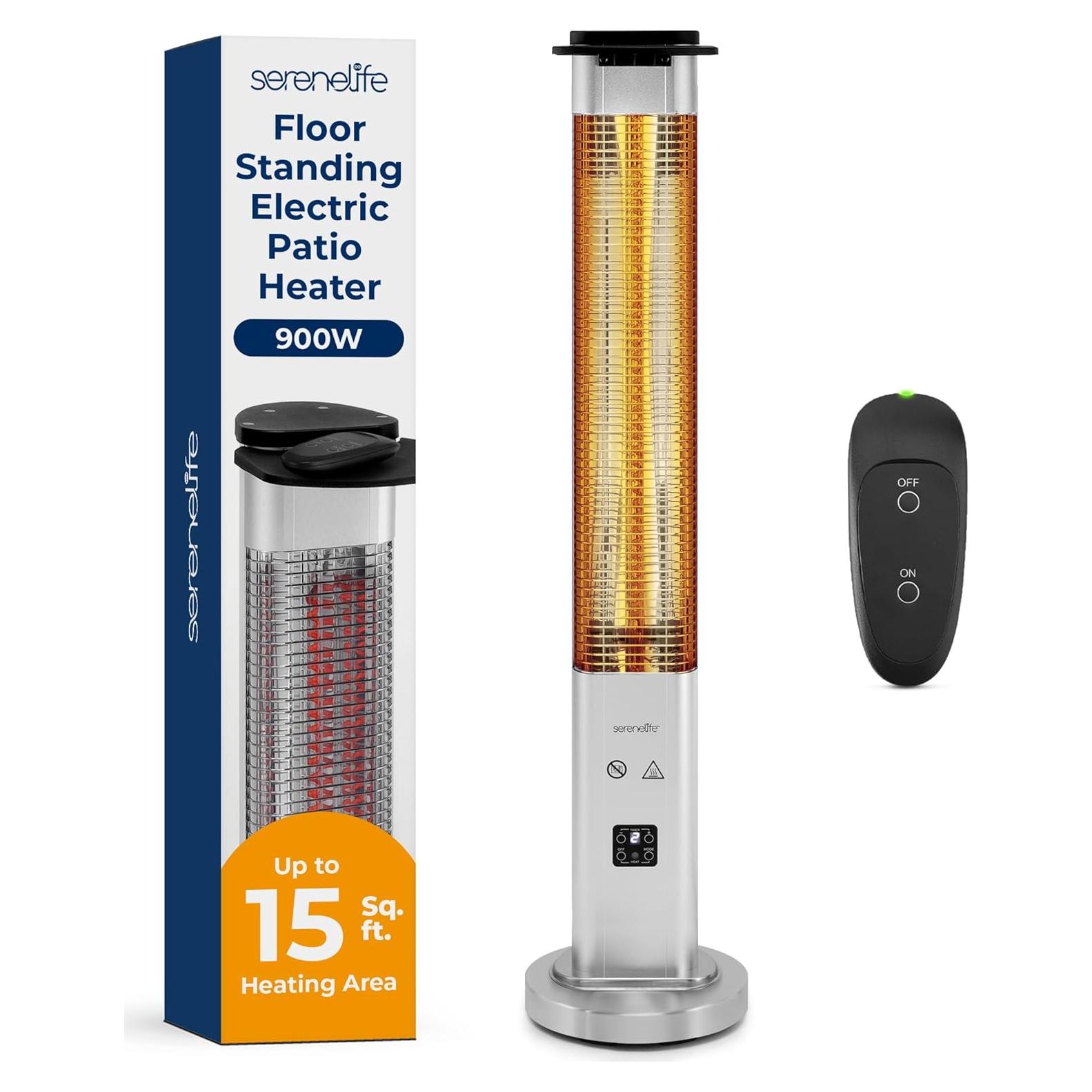 Calentador Eléctrico de Patio SereneLife 900W Infrarrojo IP65