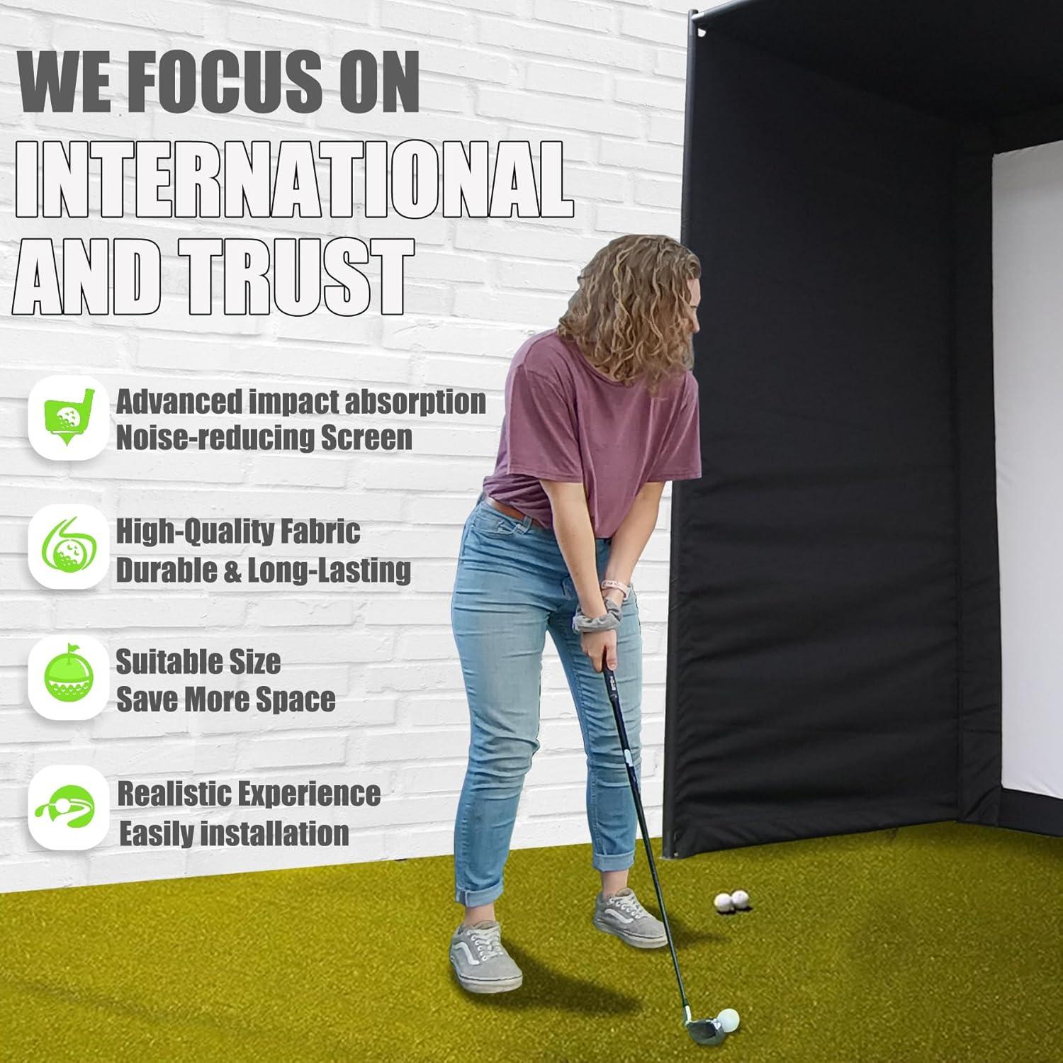 Red de Golf Impact Sports Estándar 2.5x1.5m Negra