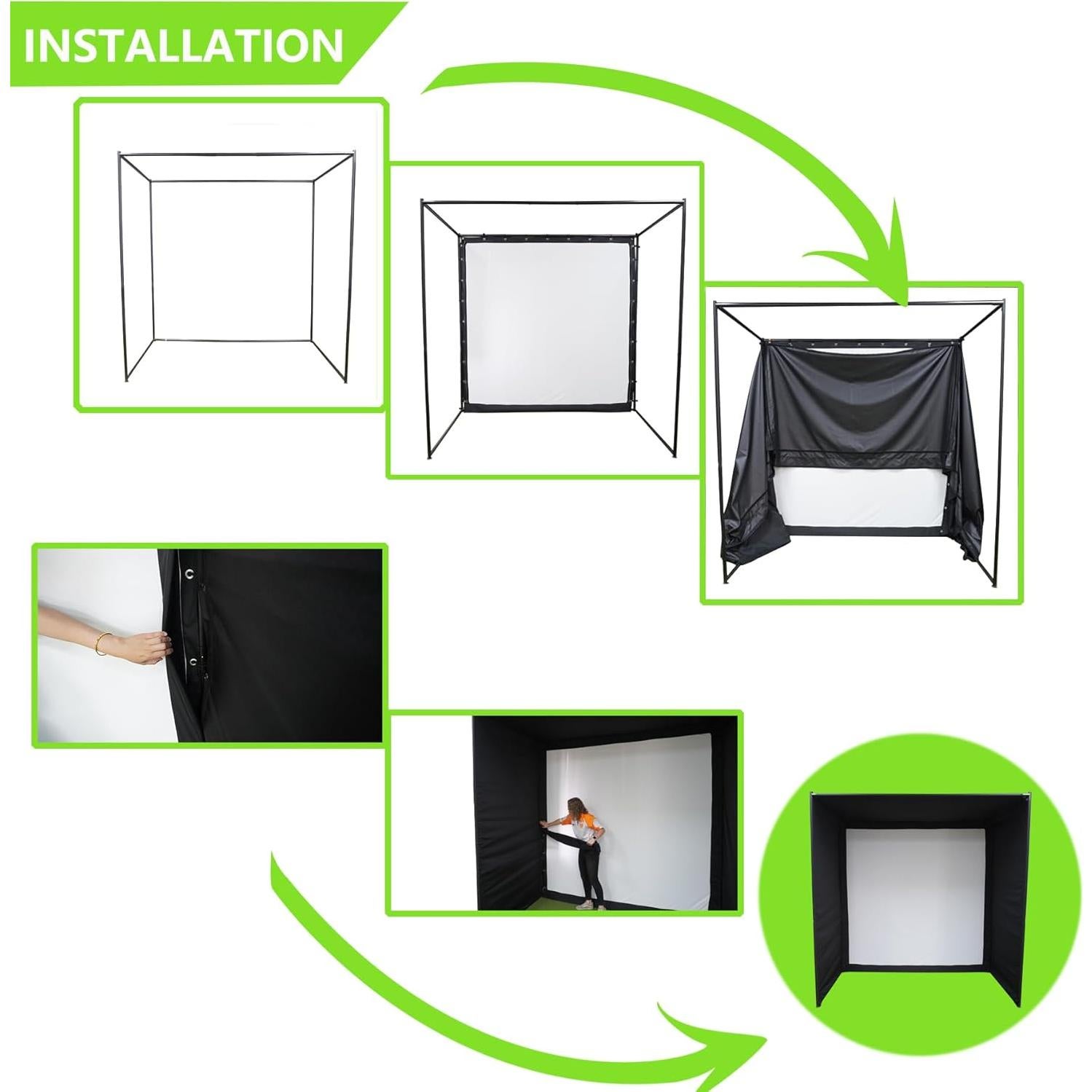 Red de Golf Impact Sports Estándar 2.5x1.5m Negra