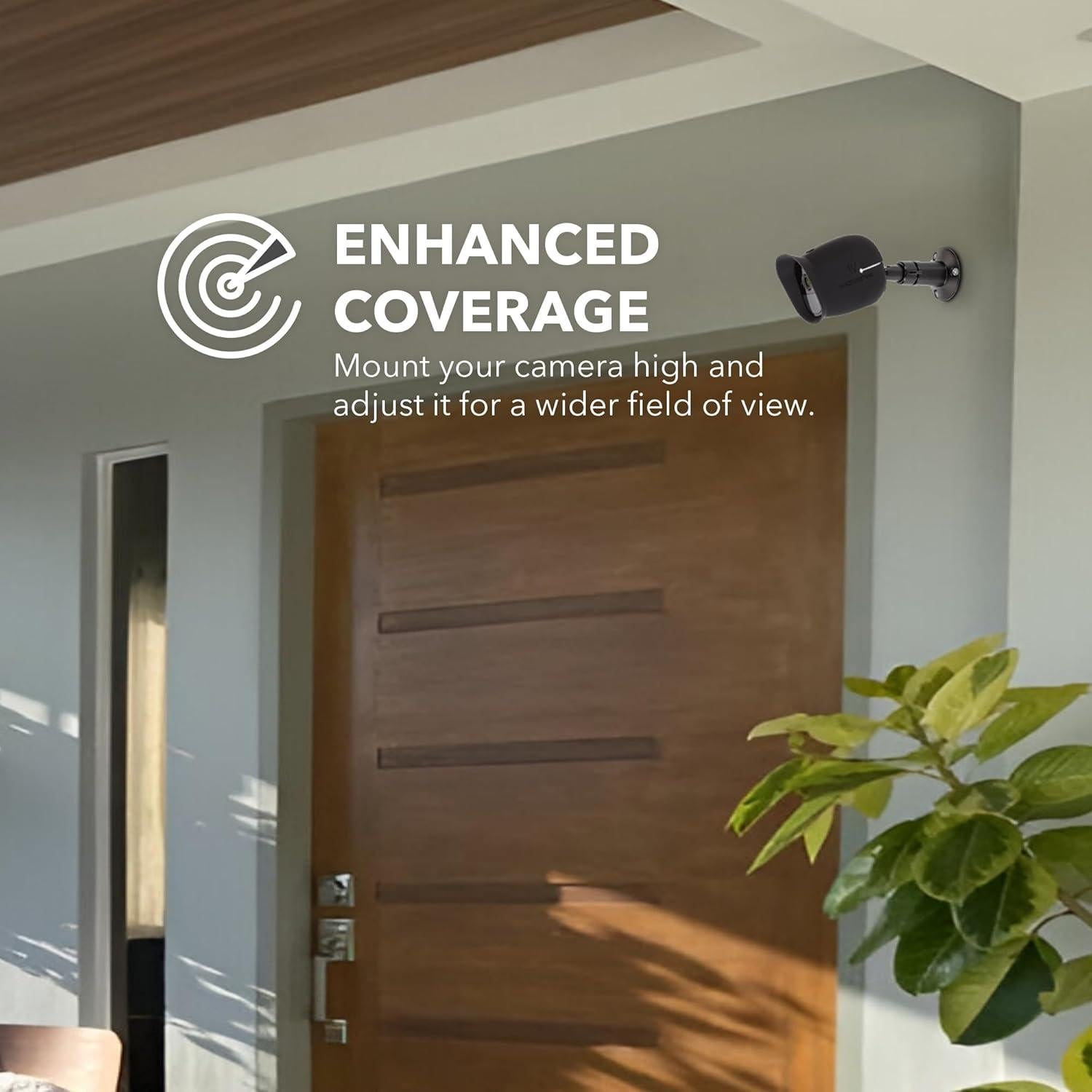 Soporte de Pared Ajustable Wasserstein para Cámaras Arlo - Negro