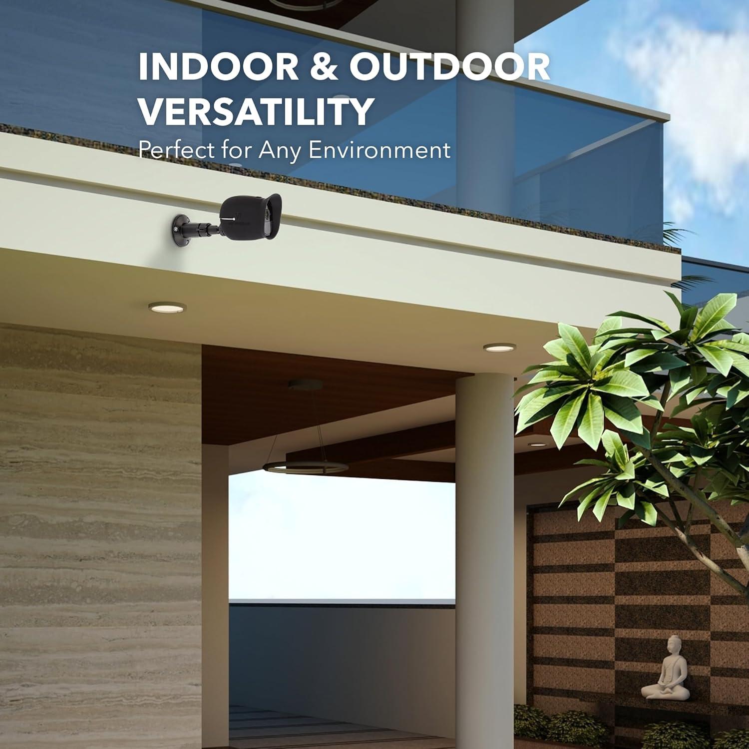 Soporte de Pared Ajustable Wasserstein para Cámaras Arlo - Negro