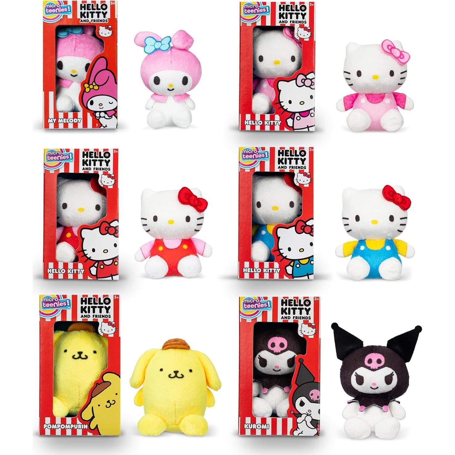 Micro Teenies Hello Kitty y Amigos - Paquete de 6 Figuras