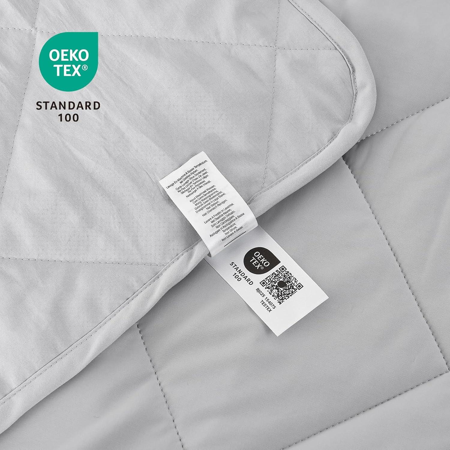 Manta Fresca y Acogedora Q-Max 0.4 127x178 cm Gris Frío