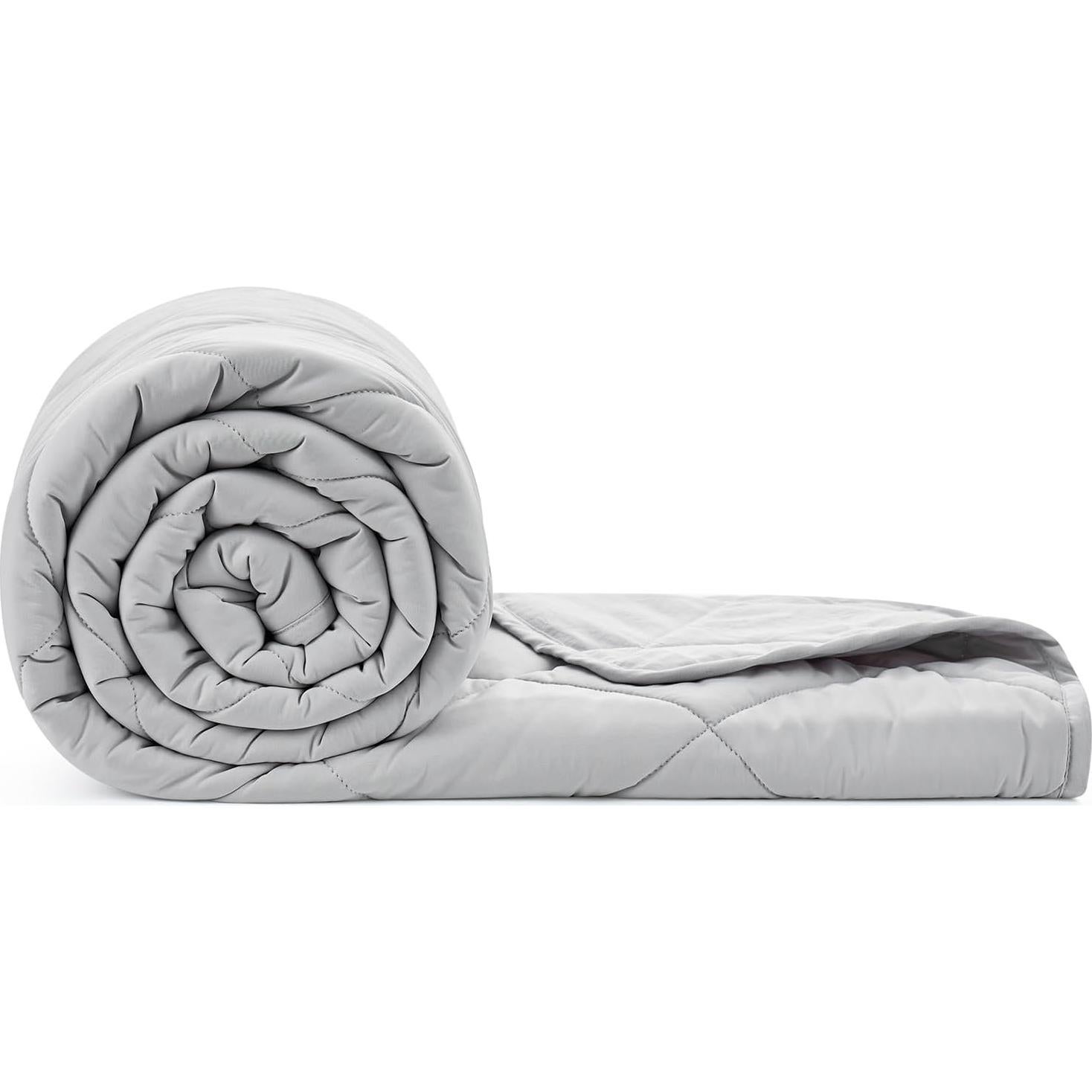 Manta Fresca y Acogedora Q-Max 0.4 127x178 cm Gris Frío