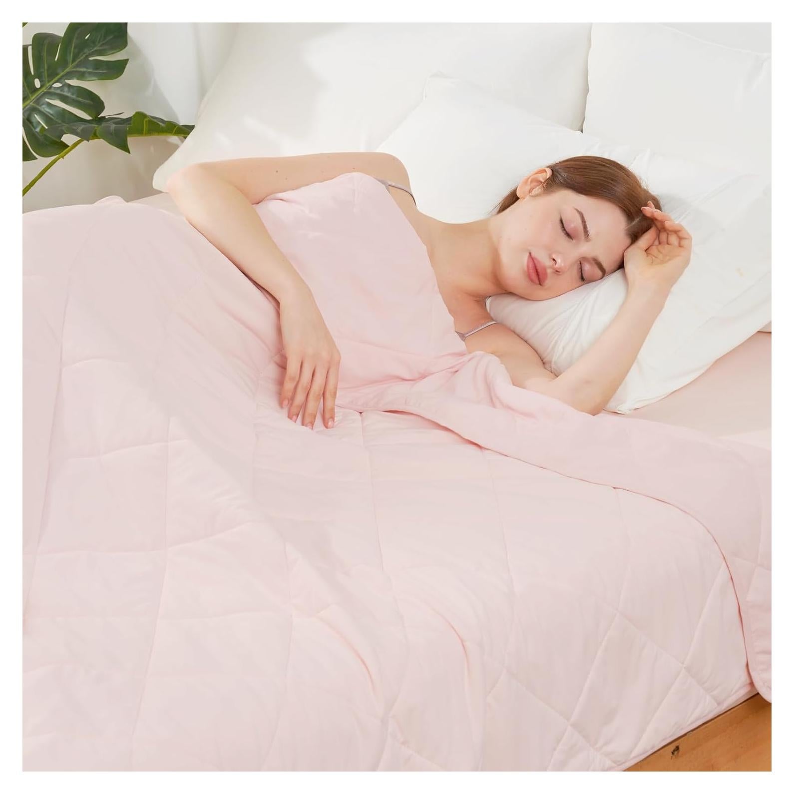 Manta Fresca y Acogedora Q-Max 0.4 127x178 cm Rosa