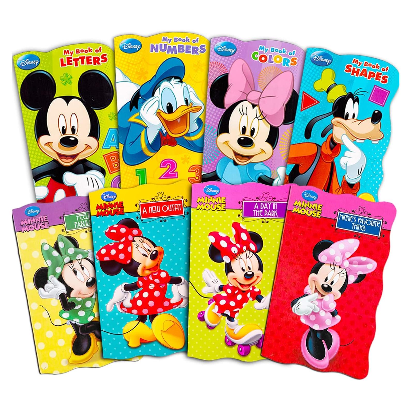 Conjunto de 8 Libros de Cartón Disney para Niños 1-3 Años