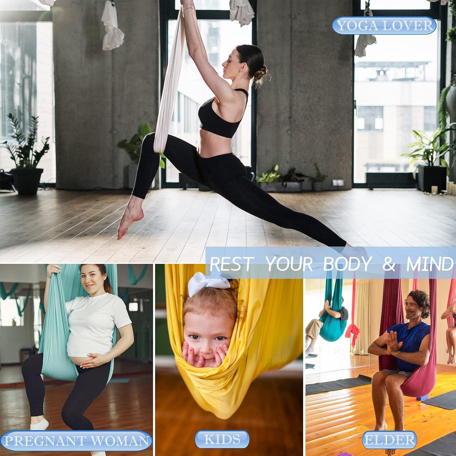 Columpio de Yoga Aéreo SKYPHAROS 5.5m Nylon Antigravedad