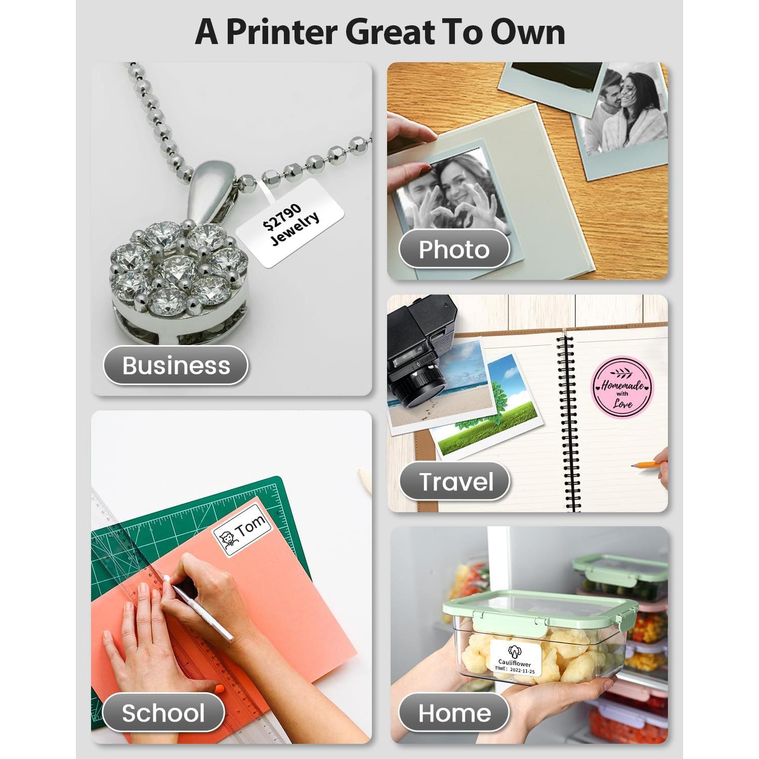 Impresora de Etiquetas Phomemo M220 Térmica Portátil 203 DPI