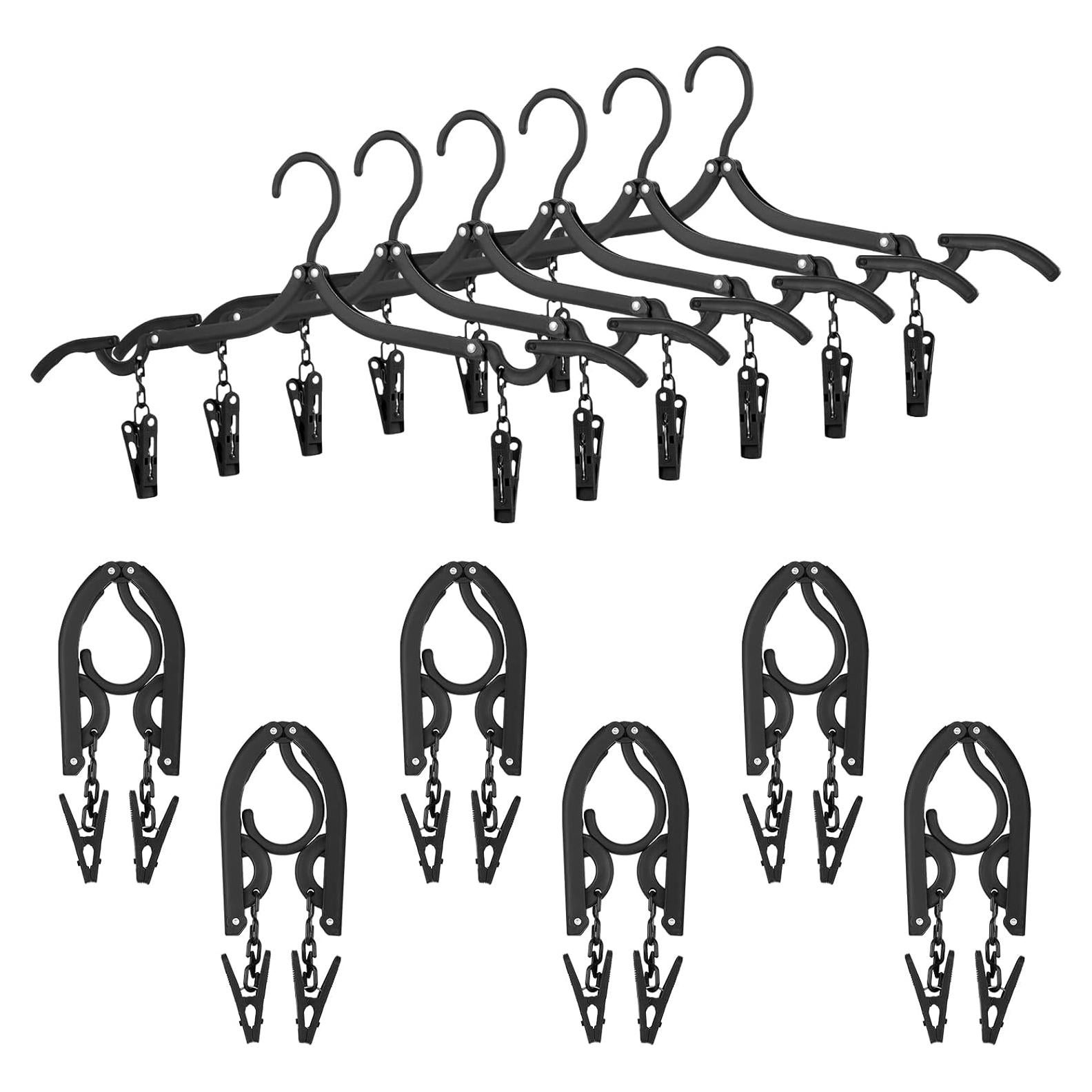 Perchas de Viaje Plegables Maitys 12 Piezas Antideslizantes