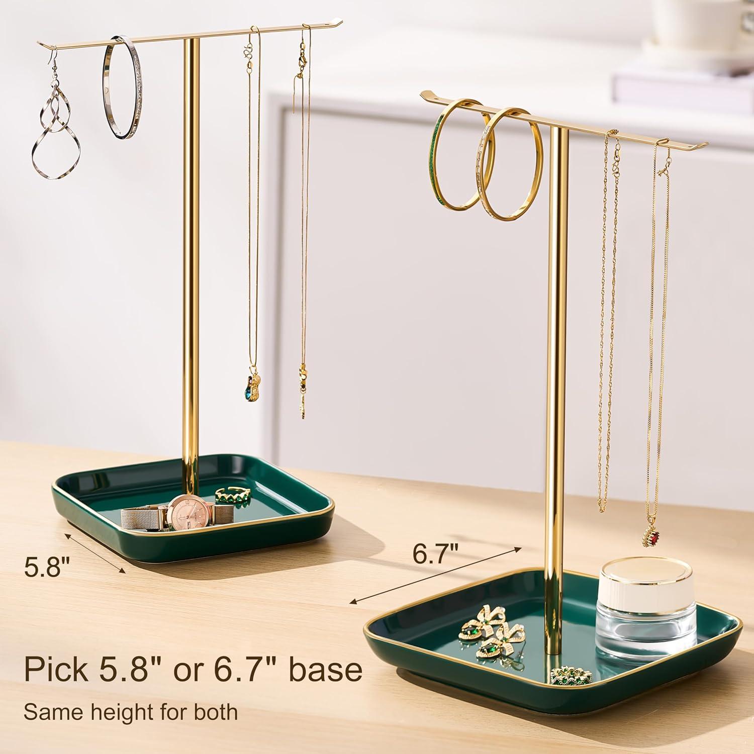 Soporte para Joyería Josmimic Verde 32 cm Diseño Árbol