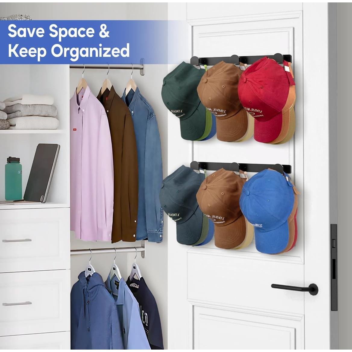 Soporte para Sombreros KIMBORA 2 Paquetes Negro Organizador